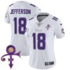 Women’s Minnesota Vikings 2024 Prince Vapor Limited Jersey – All Stitched – White Limited – Justin Jefferson
