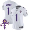 Women’s Minnesota Vikings 2024 Prince Vapor Limited Jersey – All Stitched – White Limited – Bud Grant