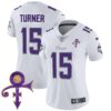 Women’s Minnesota Vikings 2024 Prince Vapor Limited Jersey – All Stitched – White Limited – Dallas Turner