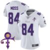 Women’s Minnesota Vikings 2024 Prince Vapor Limited Jersey – All Stitched – White Limited – Randy Moss
