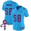 Women’s Minnesota Vikings 2024 Prince Vapor Limited Jersey – All Stitched – Light Blue – Prince 1958