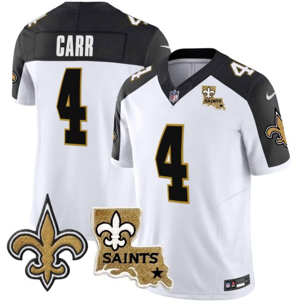 Men’s Saints Vapor Limited Jersey – New Orleans Patch – All Stitched – Inverted – Derek Carr