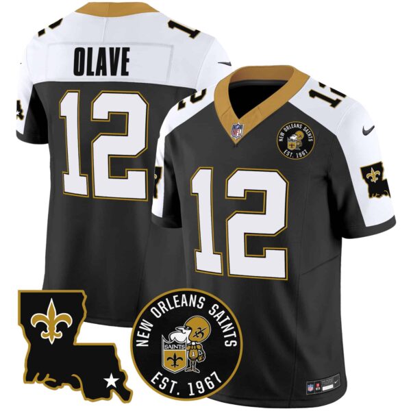 Men’s Saints EST. 1967 Patch Vapor Jersey – All Stitched – Alternate – Chris Olave