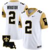 Men’s Saints 1987 Legacy Vapor Limited Jersey V2 – All Stitched – White – Jameis Winston
