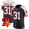 Men’s Tampa Bay Buccaneers Throwback Vapor Limited Jersey V2 – All Stitched – Black Alternate – Antoine Winfield Jr.