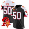 Men’s Tampa Bay Buccaneers Throwback Vapor Limited Jersey V2 – All Stitched – Black Alternate – Vita Vea