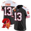 Men’s Tampa Bay Buccaneers Throwback Vapor Limited Jersey V2 – All Stitched – Black Alternate – Mike Evans