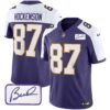 Men’s Vikings Bud Grant Patch Classic Limited Jersey – All Stitched – Alternate – T.J. Hockenson