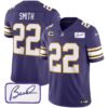 Men’s Vikings Bud Grant Patch Classic Limited Jersey – All Stitched – Purple – Harrison Smith