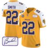 Men’s Vikings Bud Grant Patch Classic Limited Jersey V6 – All Stitched – Gold Alternate – Harrison Smith
