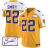 Men’s Vikings Bud Grant Patch Classic Limited Jersey V4 – All Stitched – Gold Alternate – Harrison Smith