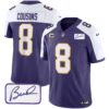 Men’s Vikings Bud Grant Patch Classic Limited Jersey – All Stitched – Alternate – Kirk Cousins