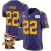 Men’s Vikings Bud Grant Patch Classic Limited Jersey V5 – All Stitched – Color Rush – Harrison Smith