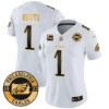 WoEagles 2024 Gold Vapor Limited Jersey – Est. 1933 Patch – All Stitched – White Gold – Jalen Hurts Jersey