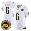 Eagles 2024 Gold Vapor Limited Jersey – Est. 1933 Patch – All Stitched – White Gold – DeVonta Smith Jersey