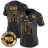 WoEagles 2024 Gold Vapor Limited Jersey – Est. 1933 Patch – All Stitched – Black Gold – Jason Kelce Jersey