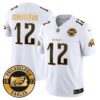 Eagles 2024 Gold Vapor Limited Jersey – Est. 1933 Patch – All Stitched – White Gold – Randall Cunningham Jersey