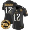 WoEagles 2024 Gold Vapor Limited Jersey – Est. 1933 Patch – All Stitched – Black Limited – Randall Cunningham Jersey
