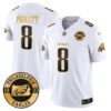 Eagles 2024 Gold Vapor Limited Jersey – Est. 1933 Patch – All Stitched – White Gold – Kenny Pickett Jersey