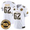 Eagles 2024 Gold Vapor Limited Jersey – Est. 1933 Patch – All Stitched – White Gold – Jason Kelce Jersey