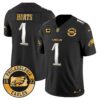 Eagles 2024 Gold Vapor Limited Jersey – Est. 1933 Patch – All Stitched – Black Limited – Jalen Hurts Jersey