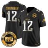 Eagles 2024 Gold Vapor Limited Jersey – Est. 1933 Patch – All Stitched – Black Limited – Randall Cunningham Jersey