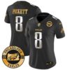 WoEagles 2024 Gold Vapor Limited Jersey – Est. 1933 Patch – All Stitched – Black Limited – Kenny Pickett Jersey