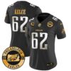 WoEagles 2024 Gold Vapor Limited Jersey – Est. 1933 Patch – All Stitched – Black Limited – Jason Kelce Jersey