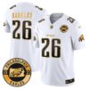 Eagles 2024 Gold Vapor Limited Jersey – Est. 1933 Patch – All Stitched – White Gold – Saquon Barkley Jersey