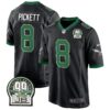 Eagles Jerome Brown Patch Kelly Green Alternate Game Jersey – All Stitched – Black – Kenny Pickett Jersey