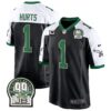 Eagles Jerome Brown Patch Kelly Green Alternate Game Jersey – All Stitched – Black Alternate – Jalen Hurts Jersey