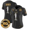 WoEagles 2024 Gold Vapor Limited Jersey – Est. 1933 Patch – All Stitched – Black Limited – Jalen Hurts Jersey
