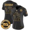 WoEagles 2024 Gold Vapor Limited Jersey – Est. 1933 Patch – All Stitched – Black Gold – Randall Cunningham Jersey