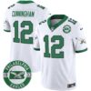 Philadelphia Eagles 2024 Throwback Vapor Limited Jersey – Est. 1933 Patch – All Stitched – Kelly White – Randall Cunningham Jersey