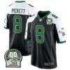 Eagles Jerome Brown Patch Kelly Green Alternate Game Jersey – All Stitched – Black Alternate – Kenny Pickett Jersey