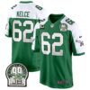 Eagles Jerome Brown Patch Kelly Green Alternate Game Jersey – All Stitched – Kelly Alternate – Jason Kelce Jersey