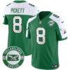 Philadelphia Eagles 2024 Throwback Vapor Limited Jersey – Est. 1933 Patch – All Stitched – Kelly Alternate – Kenny Pickett Jersey