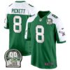 Eagles Jerome Brown Patch Kelly Green Alternate Game Jersey – All Stitched – Kelly Alternate – Kenny Pickett Jersey