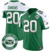 Philadelphia Eagles 2024 Throwback Vapor Limited Jersey – Est. 1933 Patch – All Stitched – Kelly Alternate – Brian Dawkins Jersey