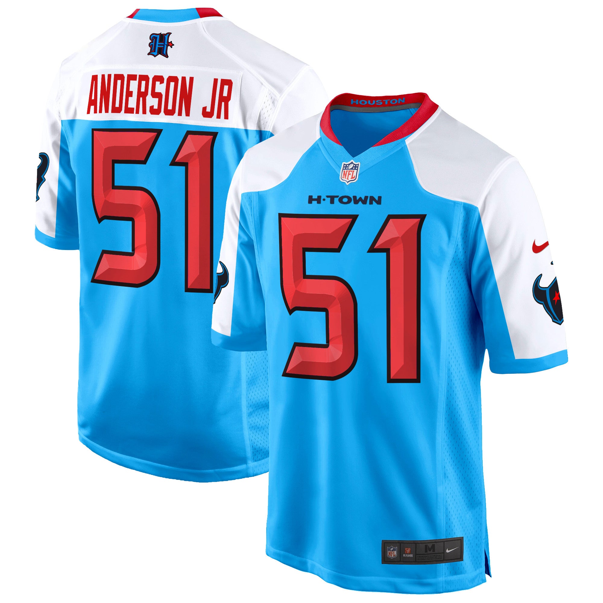 Houston Texans 2024 Game Jersey – All Stitched – Blue Alternate – Will Anderson Jr. Jersey