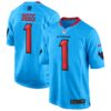 Houston Texans 2024 Game Jersey – All Stitched – Blue – Stefon Diggs Jersey