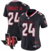 Women’s Houston Texans 2024 Texas Patch Vapor Limited Jersey V5 – All Stitched – Navy – Derek Stingley Jr. Jersey
