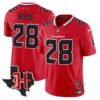 Houston Texans 2024 Texas Patch Vapor Limited Jersey V5 – All Stitched – Red – Joe Mixon Jersey