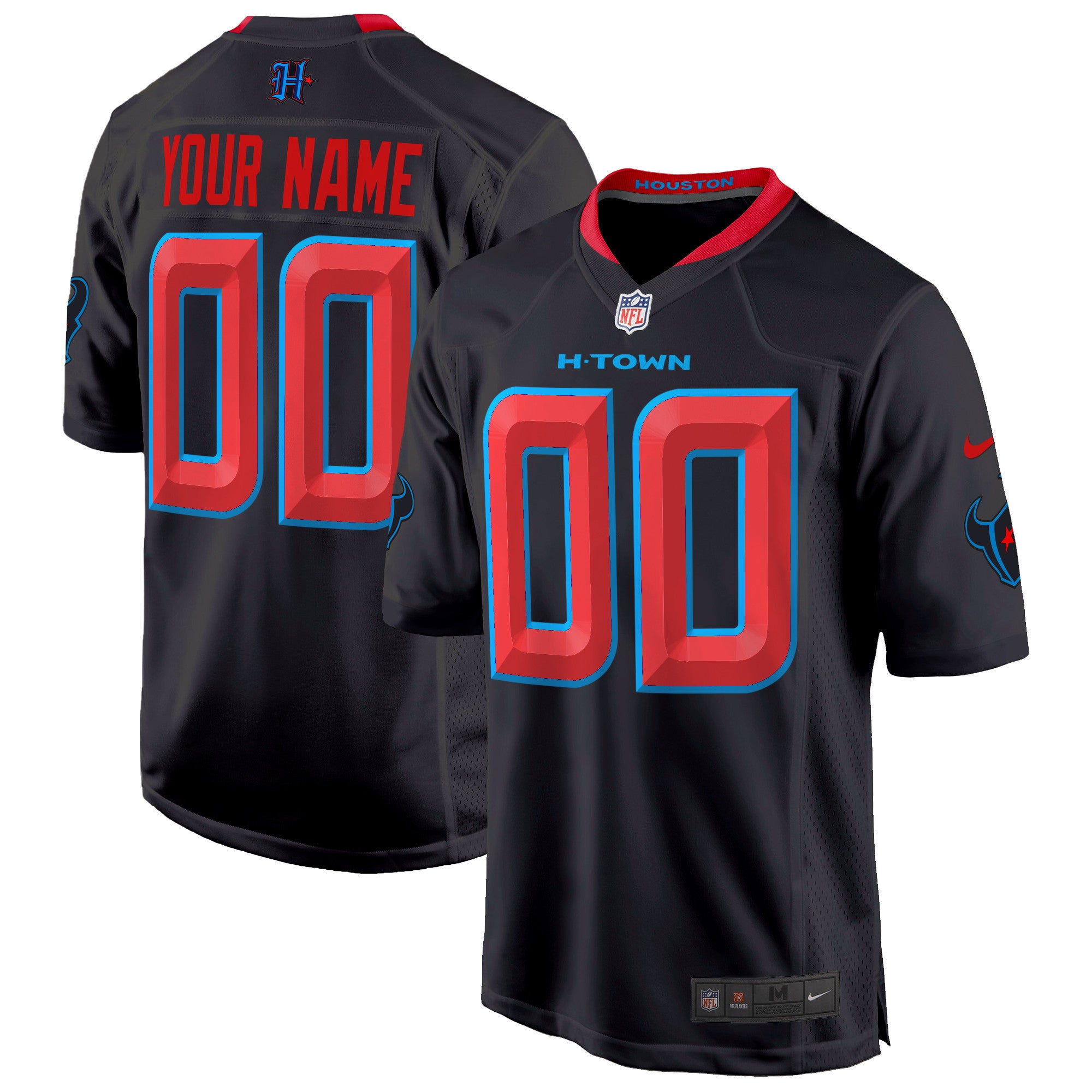 Houston Texans 2024 Game Custom Jersey – All Stitched – Navy Limited Jersey