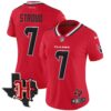 Women’s Houston Texans 2024 Texas Patch Vapor Limited Jersey V5 – All Stitched – Red – C.J. Stroud Jersey