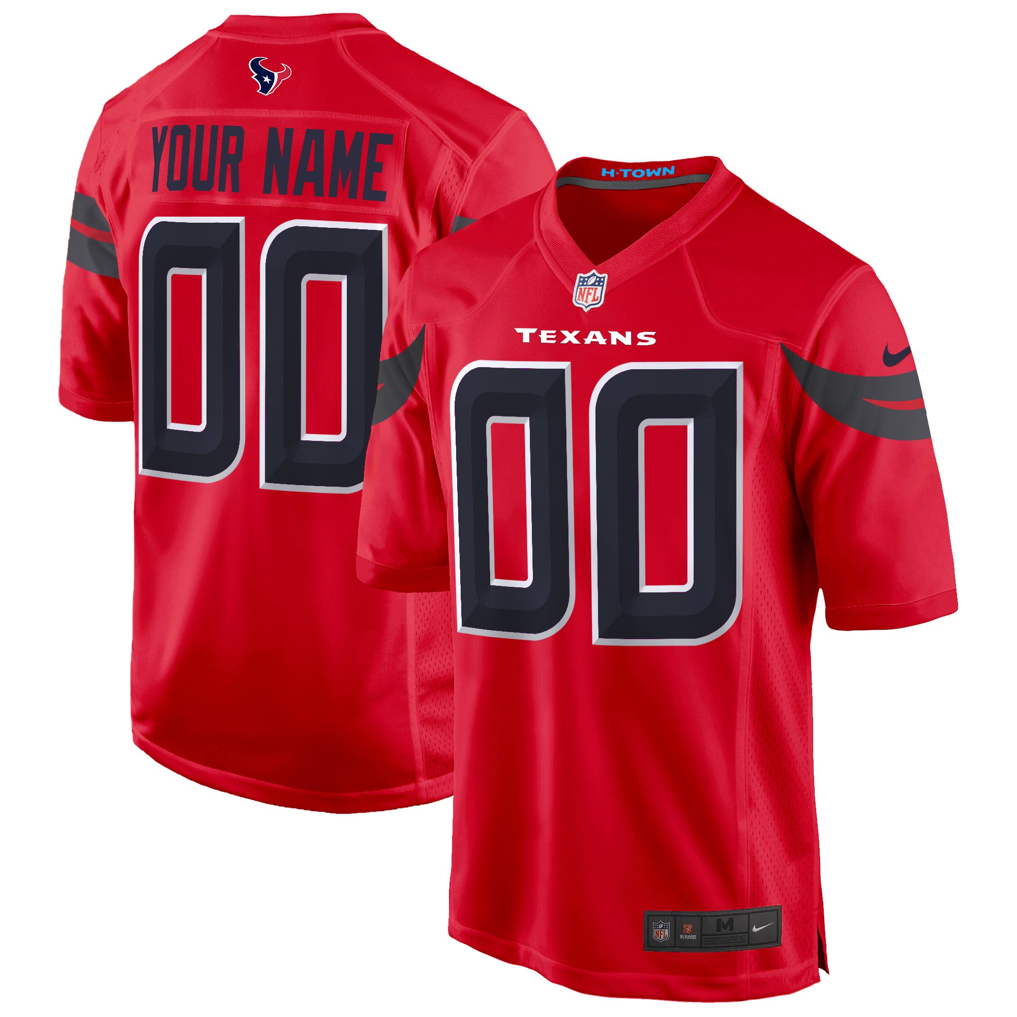 Houston Texans 2024 Game Custom Jersey – All Stitched – Red Jersey