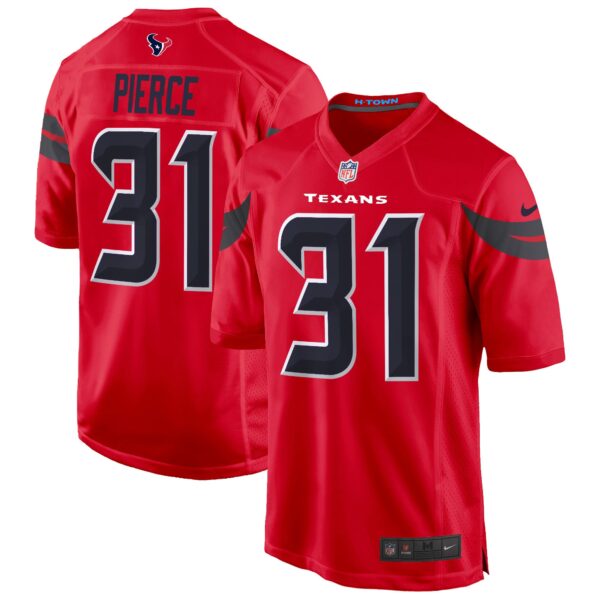 Houston Texans 2024 Game Jersey – All Stitched – Red – Dameon Pierce Jersey