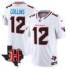 Houston Texans 2024 Texas Patch Vapor Limited Jersey V5 – All Stitched – White – Nico Collins Jersey