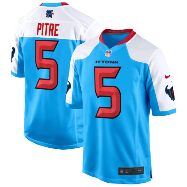 Houston Texans 2024 Game Jersey – All Stitched – Blue Alternate – Jalen Pitre Jersey
