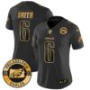 WoEagles 2024 Gold Vapor Limited Jersey – Est. 1933 Patch – All Stitched – Black Gold – DeVonta Smith Jersey